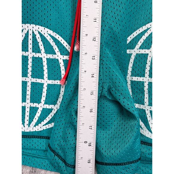 Diet Starts Monday Shorts XXL Mens Mesh Drawstring Waist Globe Graphic 6" - Picture 4 of 8